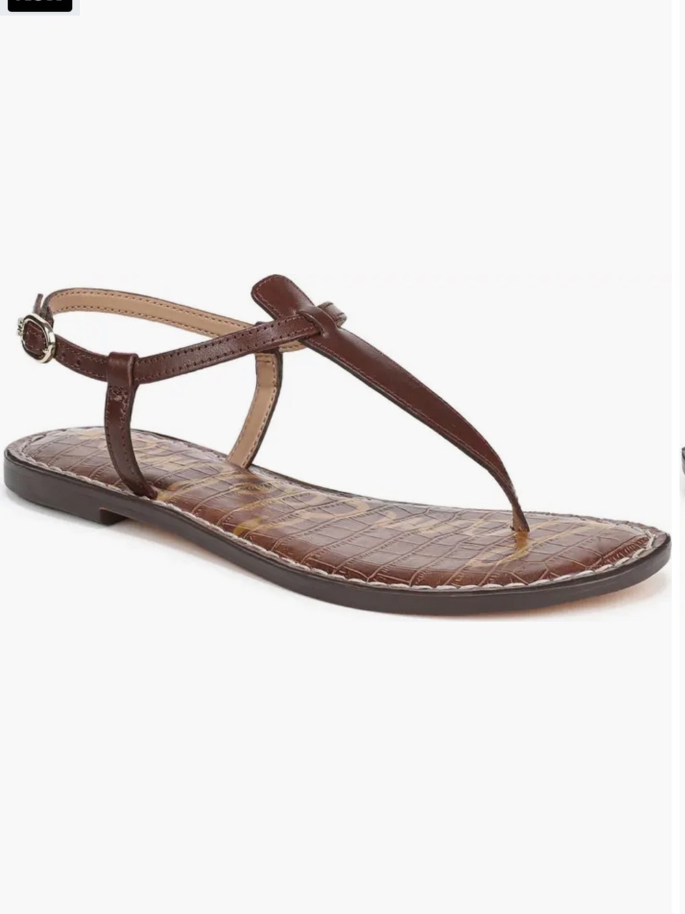 Sam Edelman Brown Leather Gigi Flip Flop Sandals Shoes Size 6